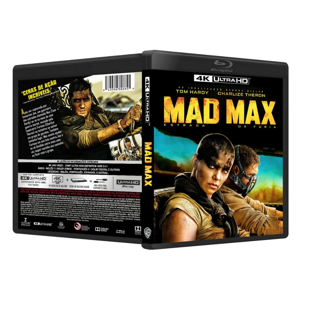Blu-ray 4K: Mad Max - Estrada Da Fúria DUB/LEG [PERSONALIZADO]