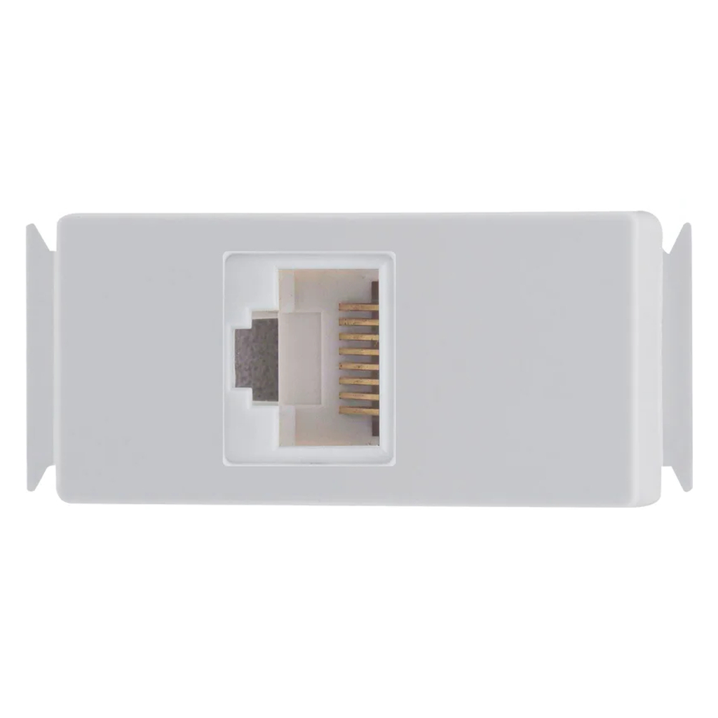 EMUKOEP Modulo Vocale Telefonico RJ11 Cat 3 | Porta Singola Con Copertura Antipolvere | Materiale PC PBT Classe V0 | Connessioni 22-26 AWG | 5 Pezzi