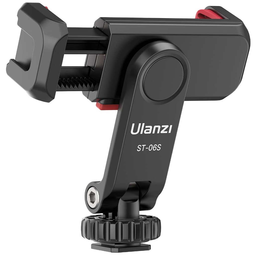ULANZI ST-06S Suporte Tripé Smartphone, 2 Sapatas + Garra 360° Ajustável (iPhone/Android)
