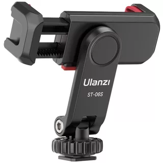 ULANZI ST-06S Suporte Tripé Smartphone, 2 Sapatas + Garra 360° Ajustável (iPhone/Android)