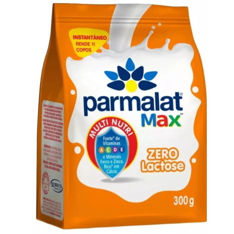 Leite integral em Pó Parmalat Zero Lactose 300g | Shopee Brasil