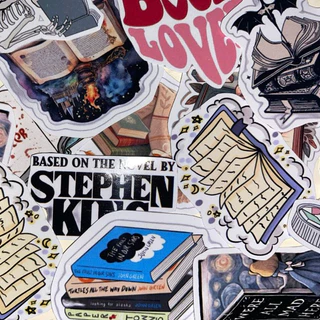 KIT Stickers Adesivos Livros Bookstan Kindle Books em Vinil + um brinde marca páginas decorativo personalizado
