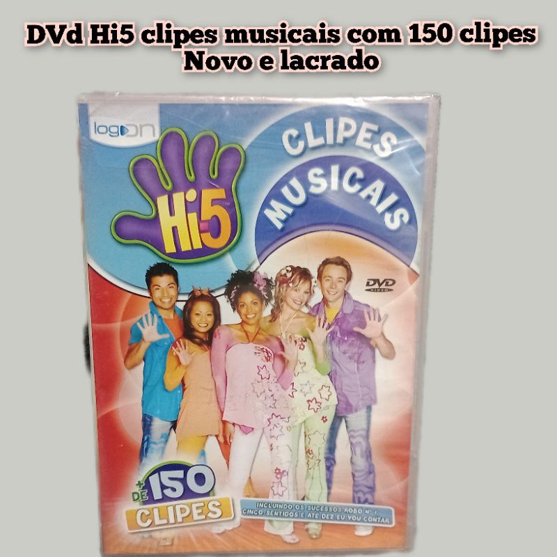 DVD Hi5 novo e lacrado Clipes musicais com mais de 150 clipes