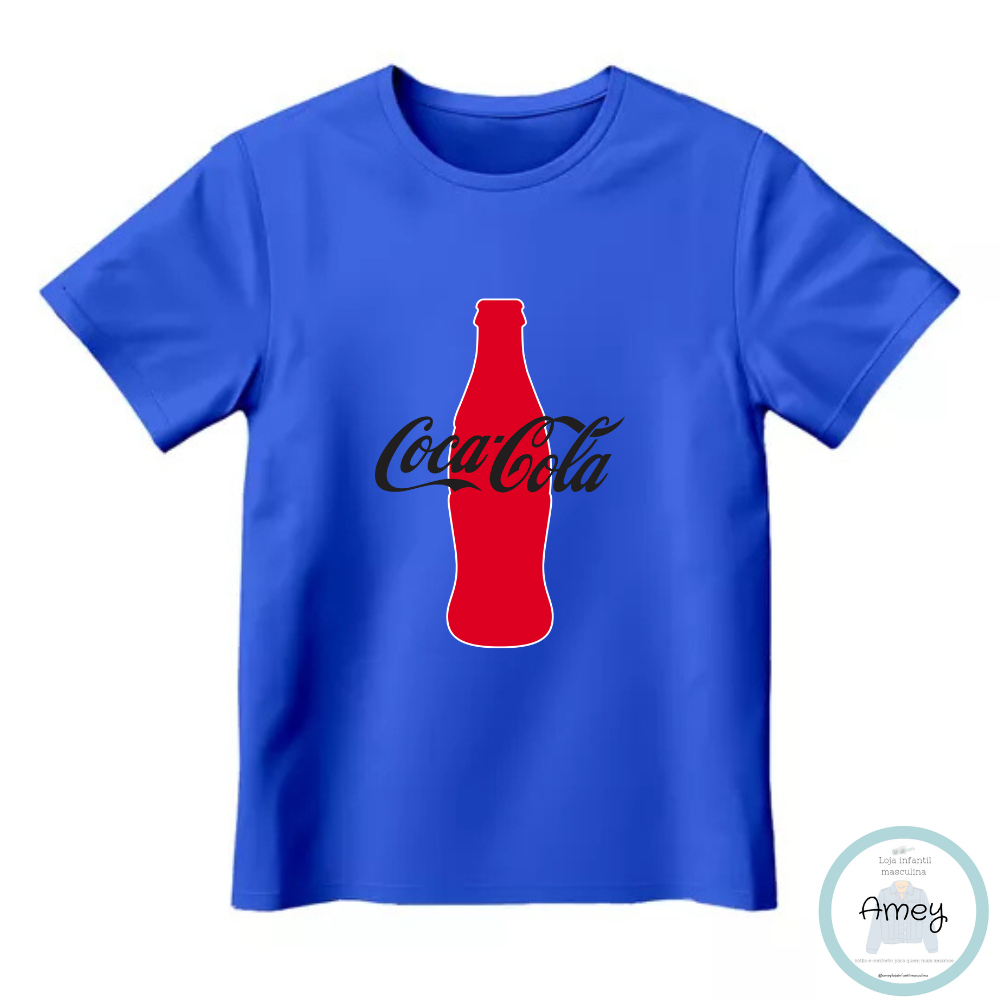 Camiseta/Camisa Infantil Coca-Cola (em Algodão) | Shopee Brasil