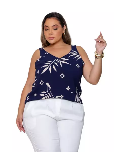 Regata feminina plus size duna