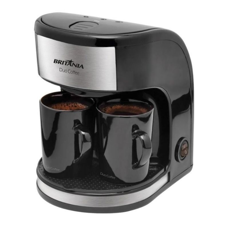 Cafeteira Elétrica Britânia Duo Coffee | 450ml | 2 Xícaras | Filtro ...
