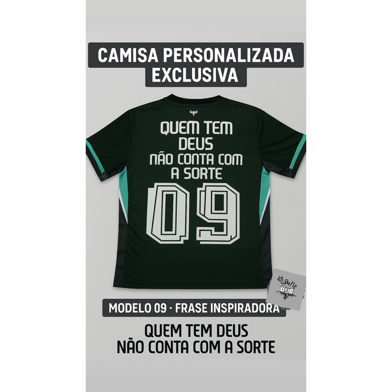Camisas de Time com Frase Nas Costas (da sua escolha ) | Shopee Brasil