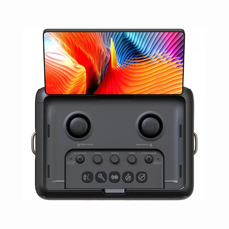 Caixa De Som Karaokê Joog X2 300w Tela 10,1 Com 2 Microfones - 5