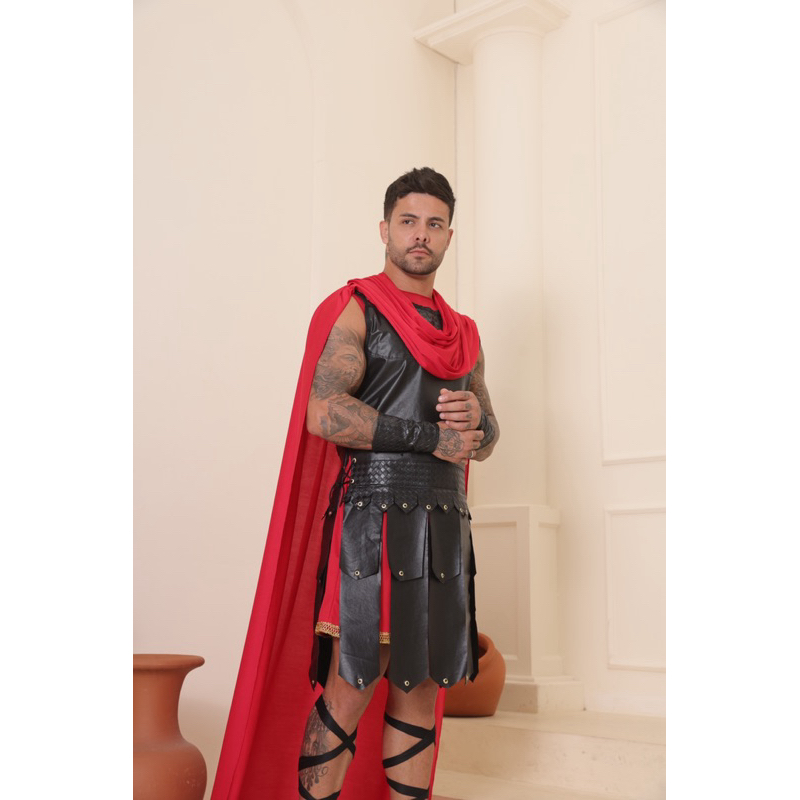 Fantasia gladiador soldado romano medieval para festa a fantasia ...