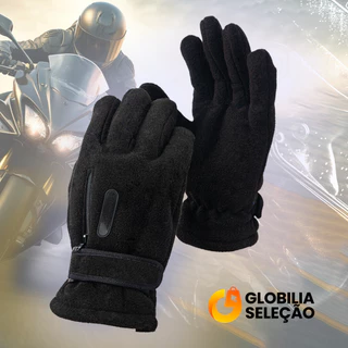 【Desconto 50%】Luva Térmica Forrada Resistente Masculina Feminina Unissex para Moto e Bike com Veludo PS5710 em Oferta na Shopee
