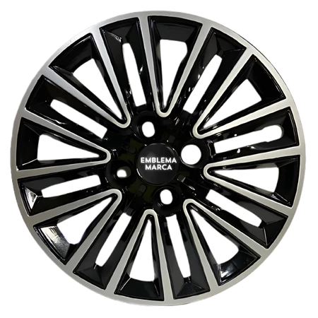 Jogo Kit 4 Calota Esportiva Para Roda Cubo Alto Aro 15 Volkswagen Peugeot Citroen