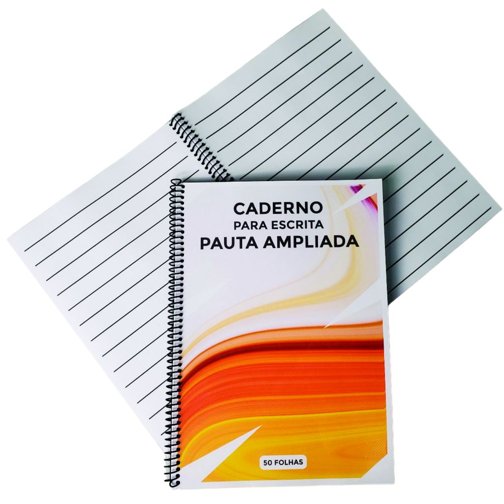 Caderno Pauta Ampliada Para Baixa Visão 50 Folhas | Shopee Brasil