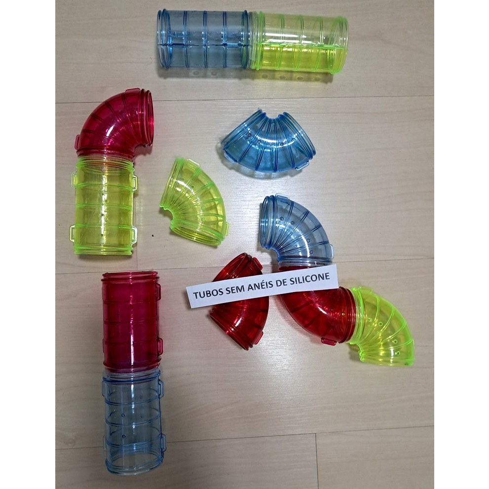 Kit Tobos Gaiola de Hamster Ramister | Shopee Brasil - Raising Hamster Separation Kit