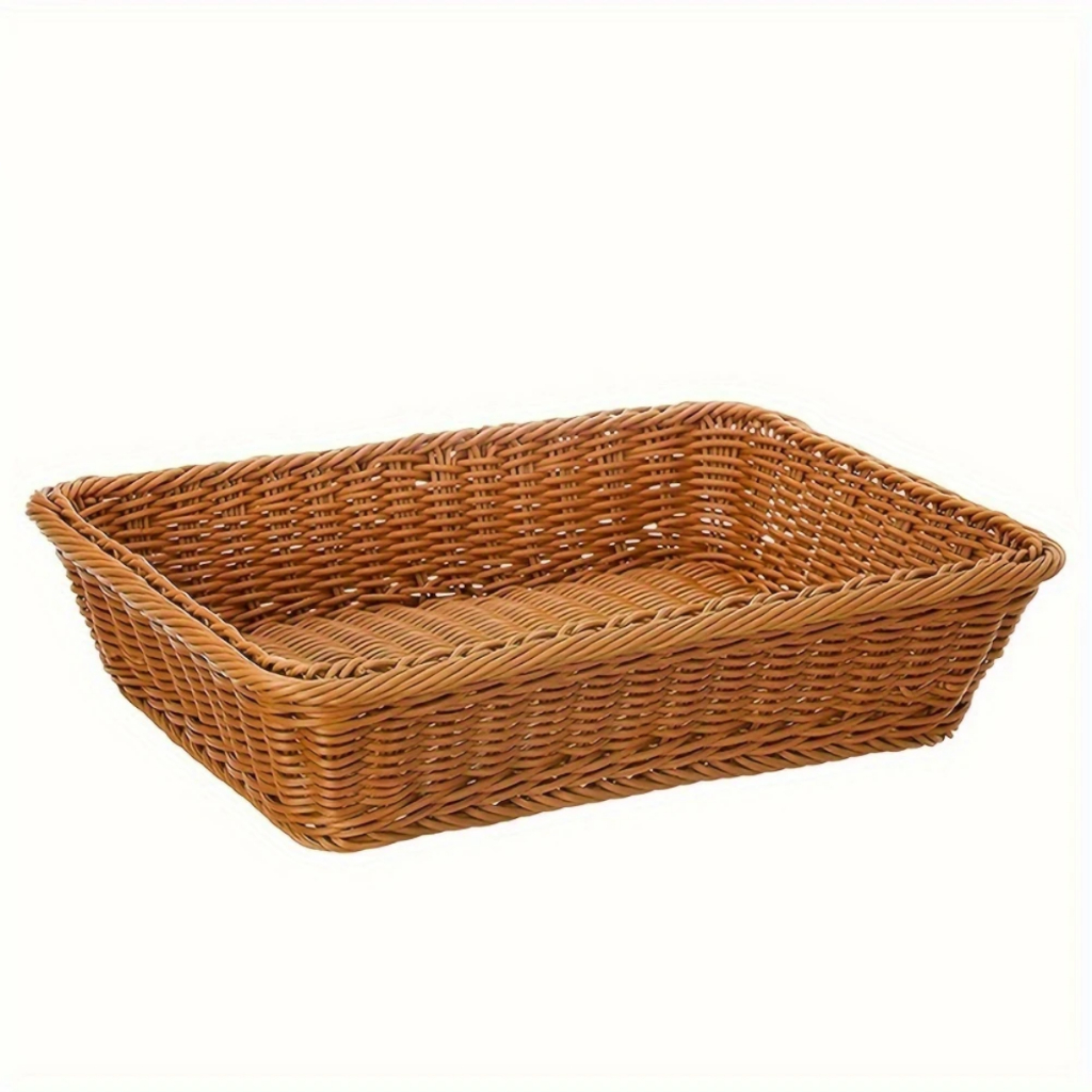 Cesta Organizadora Retangular Aramado Cesto Frutas Pães Deco