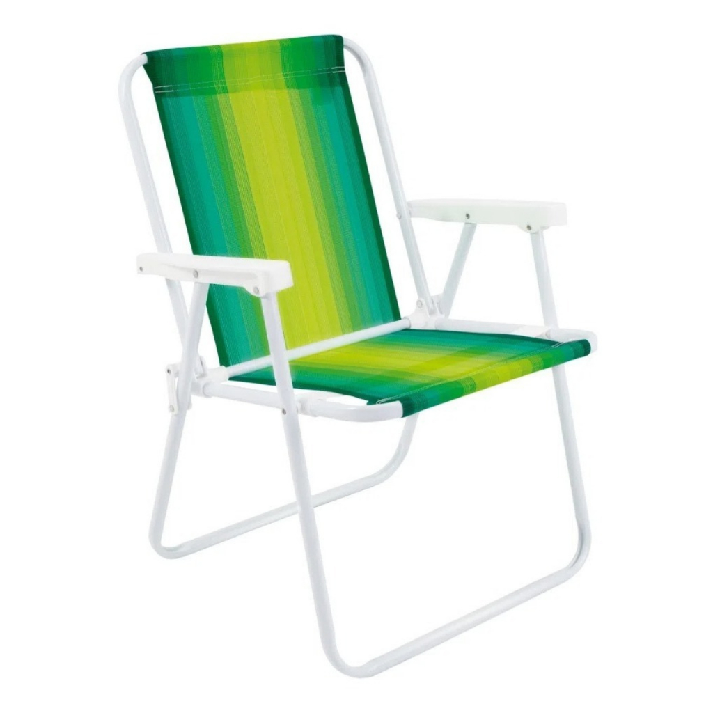 Kit 6 Cadeira de Praia Aço Mor 110kg Resistente CORES SORTIDAS Oferta - 8