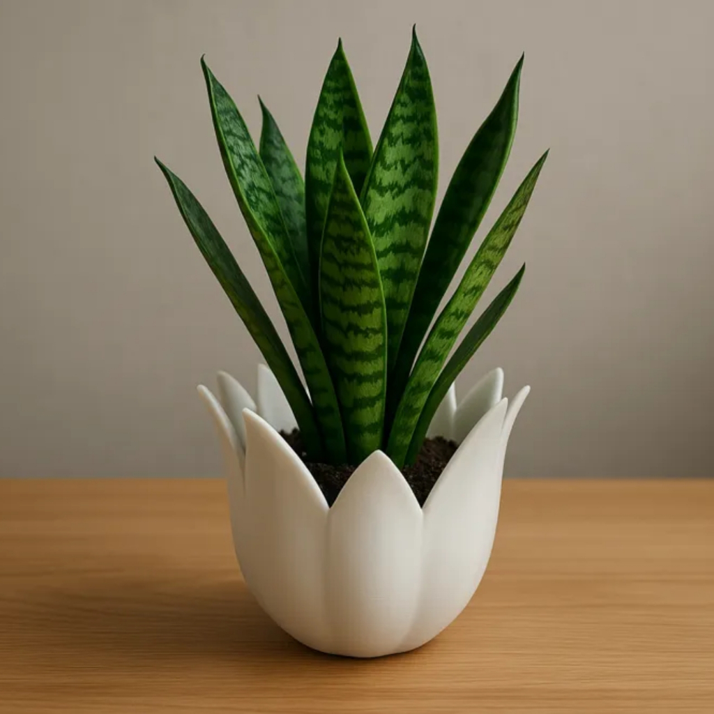 Vaso Minimalista Flor de Lótus Sala Cozinha Quarto