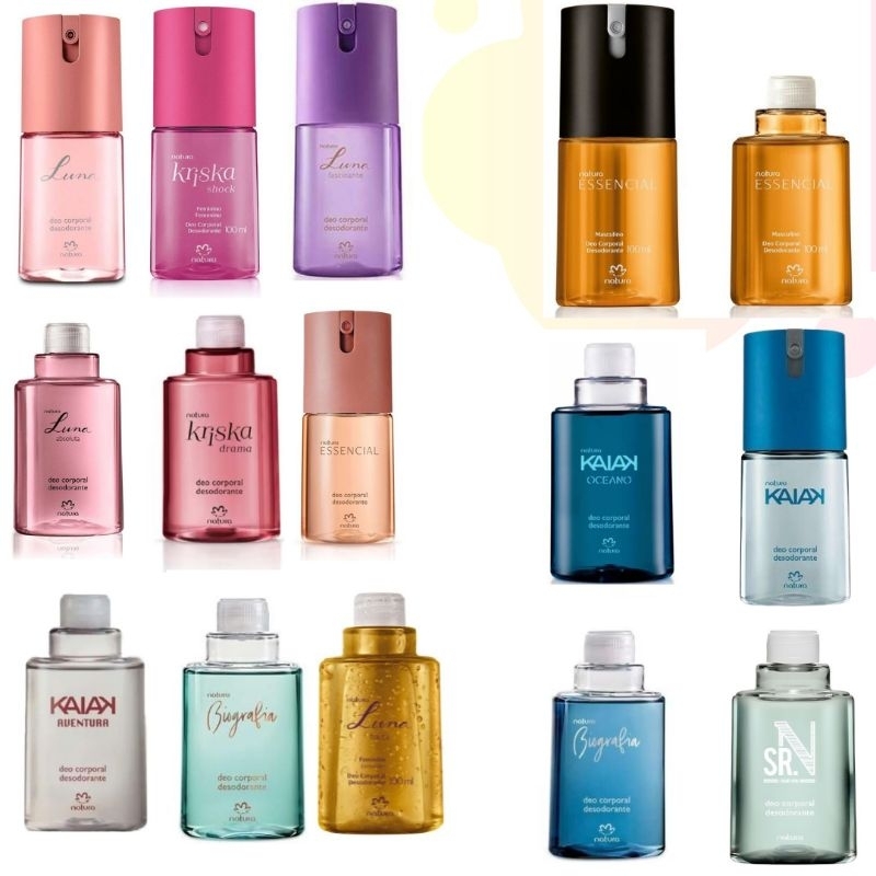 Desodorante corporal Feminino/Masculino 100ml - Natura