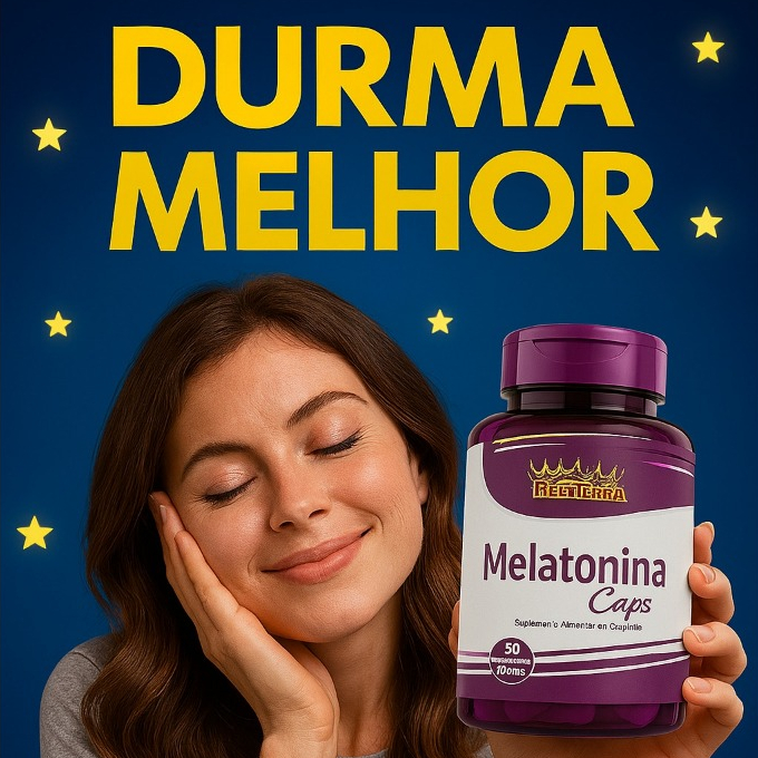 Melatonina para Dormir 30 cápsulas Rei Terra Melatonin Concentrada ...
