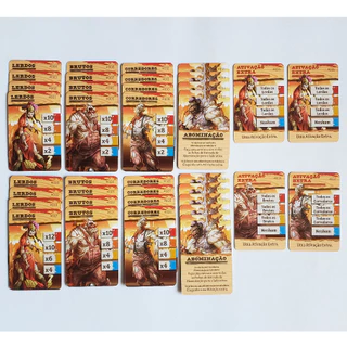 37 Cartas de Ativação - (Em Português) - Zombicide Undead or Alive / RPG