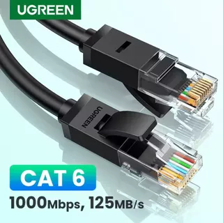 Cabo De Rede Ugreen CAT6 1000Mbps UTP Patch Cord Ethernet Gigabit Playstation, Xbox, PC 1 Metro