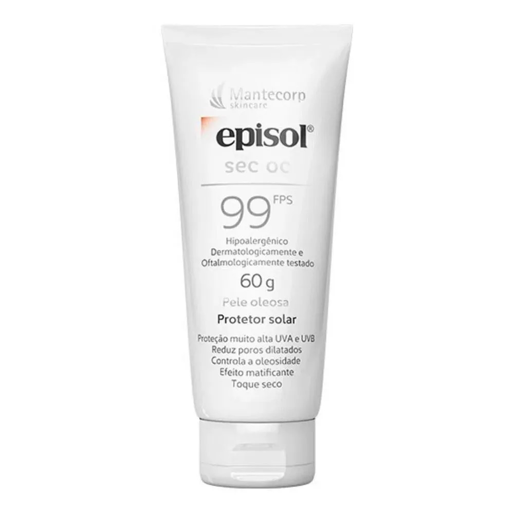 Protetor Solar Facial Episol FPS 99 Sec OC 60g | Shopee Brasil
