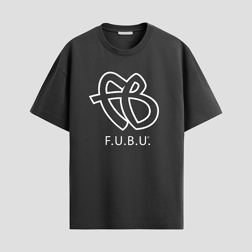 Camiseta Masculino Fubu Oversized 100% Algodão Gola Redonda
