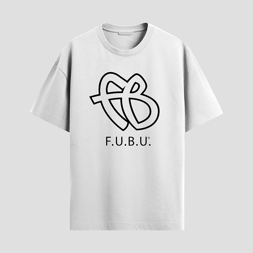 Camiseta Masculino Fubu Oversized 100% Algodão Gola Redonda
