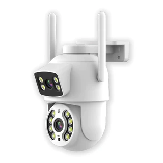 Câmera Dome IP Wireless PTZ de Dupla Lente, Detecção de Humanos com IA, Segurança Residencial em Oferta na Shopee