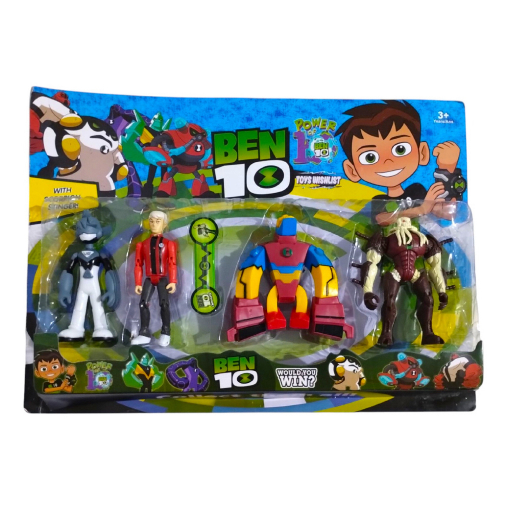 Kit Bonecos Ben 10 Power Coleção Infantil Brinquedo | Shopee Brasil