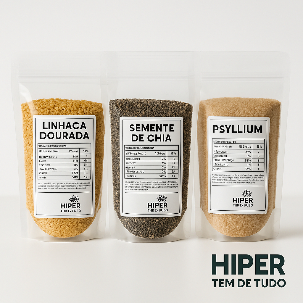 Mix Saciedade de Sementes - Chia, Linhaça Dourada e Psyllium - total ...