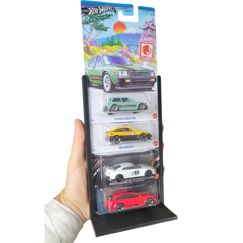 Expositor Suporte Hot Wheels Blister |4 A 5 Blisters Display 1:64