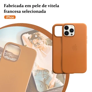 Capa de couro magnética MagSafe para iPhone 11 12 13 14 15 Pro Max - Tendência da moda de ponta