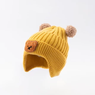 Gorro Touca Forrada Infantil Criança Menino Menina Tricotado Quente com Proteção Orelhas Para 1 a 3 anos FMZ0321UR em Oferta na Shopee