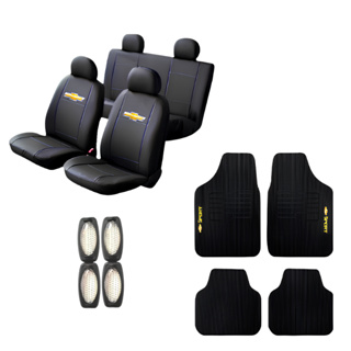 Kit Capa De Banco automotivo Couro Tapete luminoso de porta Celta CLASSIC Corsa SEDAM ASTRA Montana