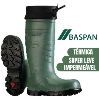 Bota Baspan Superleve Cano Longo Verde 33 ao 45 em Promoção na