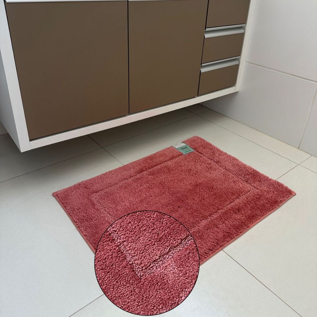 Tapete Antiderrapante Soft 50x70cm Athenas Rozac Luxo para Sala, Quarto ...