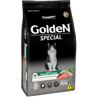 Ração Golden Special para Gatos Castrados Sabor Frango e Carne