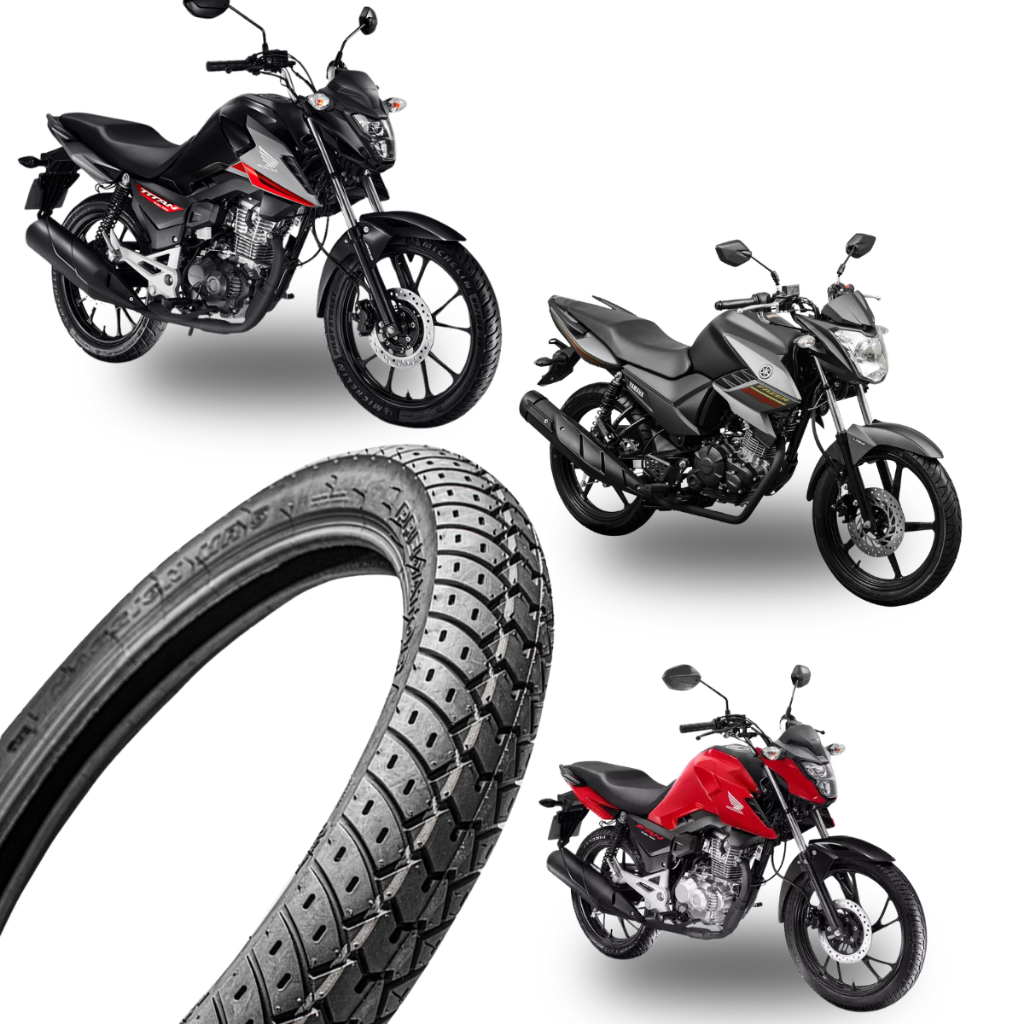 Pneu Traseiro Para Moto Uso Com Camara 90/90-18 Cg 160 Fan Titan 160 ...