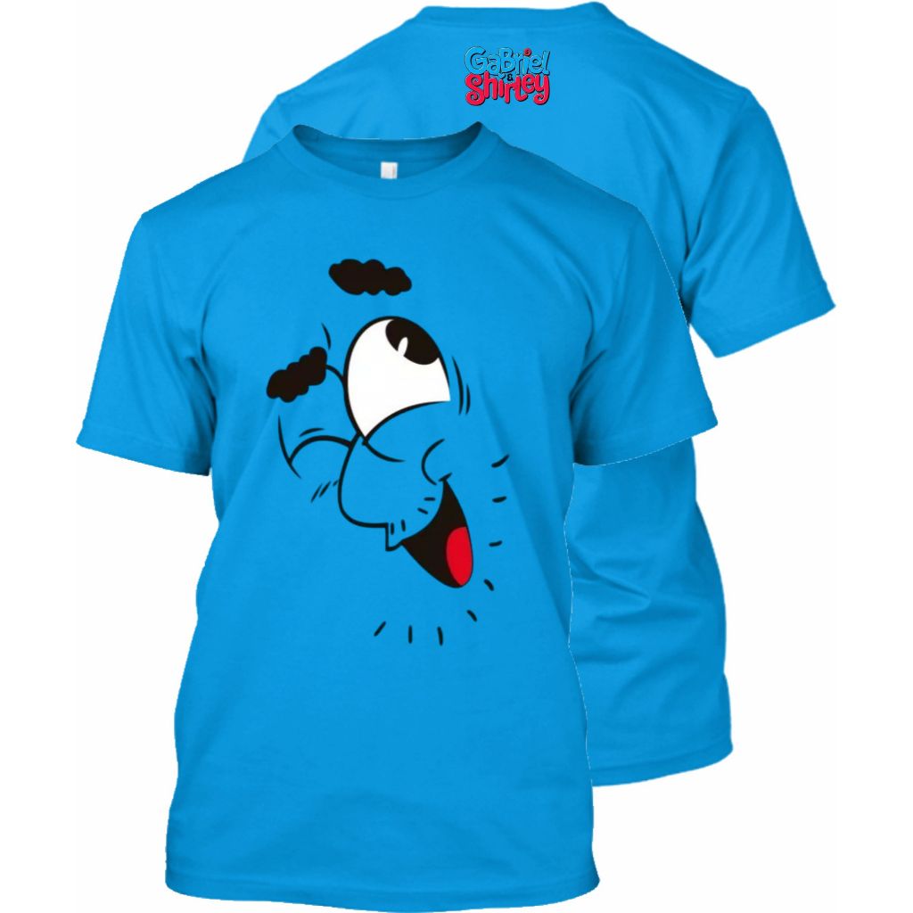 Camiseta Gabriel E Shirley Carinha Boneco Camisa Azul Blusa do Gabriel ...