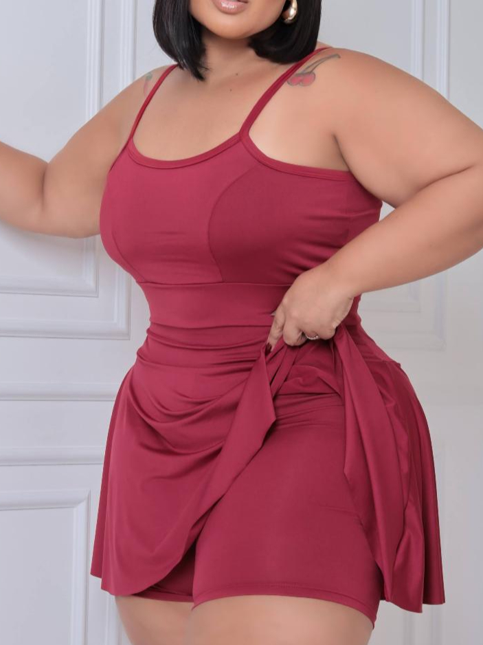 Conjunto plus size short saia e top zumba academia treino G1 ao G3