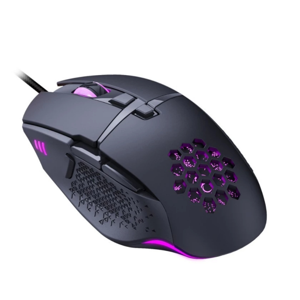Mouse GamerLed 7200DPI RGB Macro T90 Jogo Escritório Confortavel Ergonomico Cabo Reforçado Com Filtro Envio Imediato