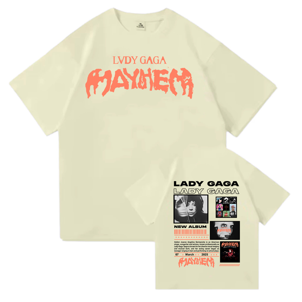 LADY GAGA THE mayhem TシャツM Camiseta Lady Gaga - Mayhem