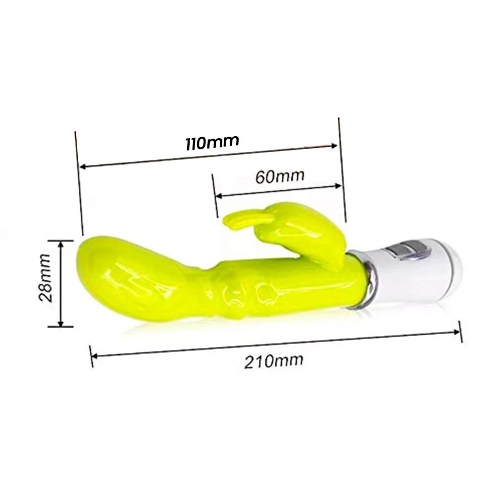 Vibrador Rabbit RECARGABLE 8 modos de vibración Formato de Conejo Punto G con Estimulador de Clítoris