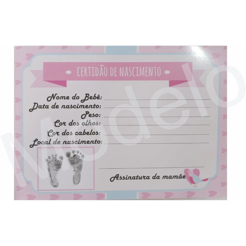 Certidão de Nascimento para Bebê Reborn | Shopee Brasil