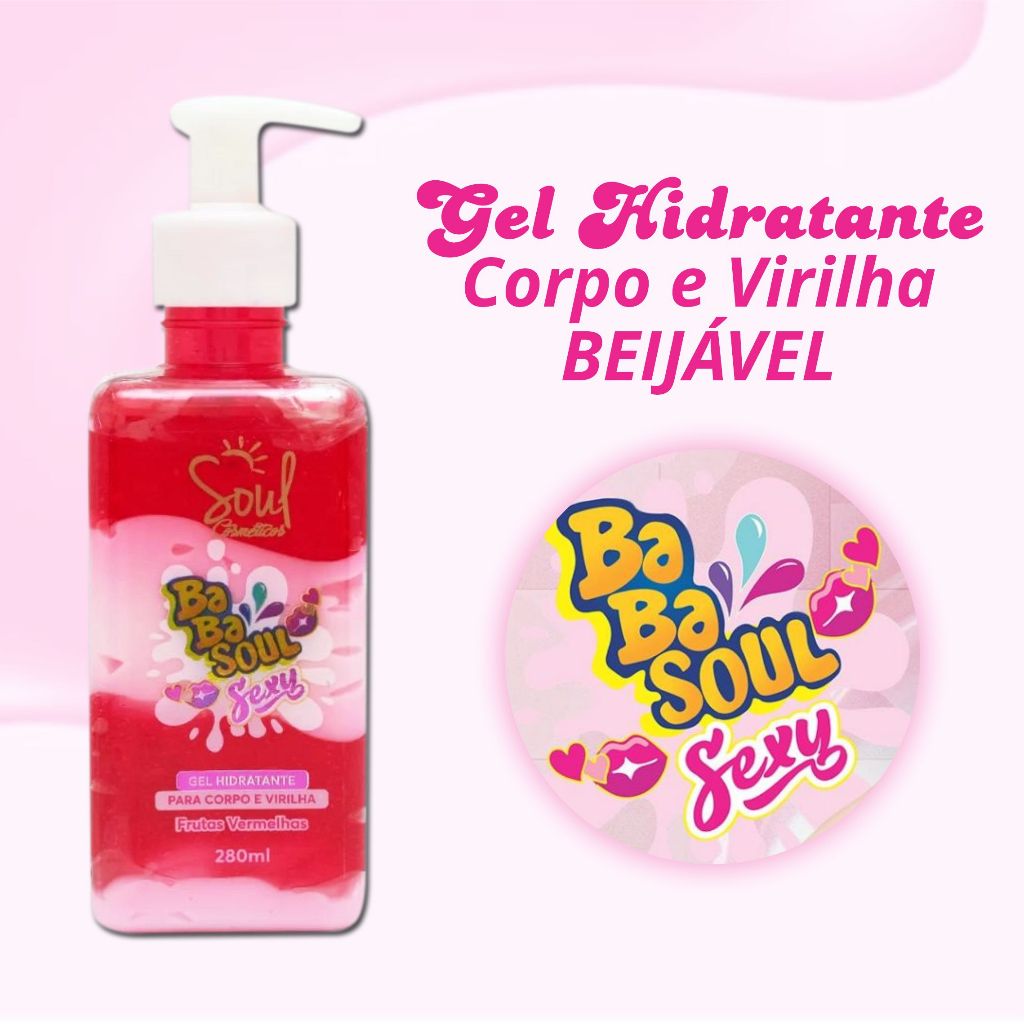 Gel Creme Hidratante Babasoul Para Virilha Beijável Frutas Vermelhas ...