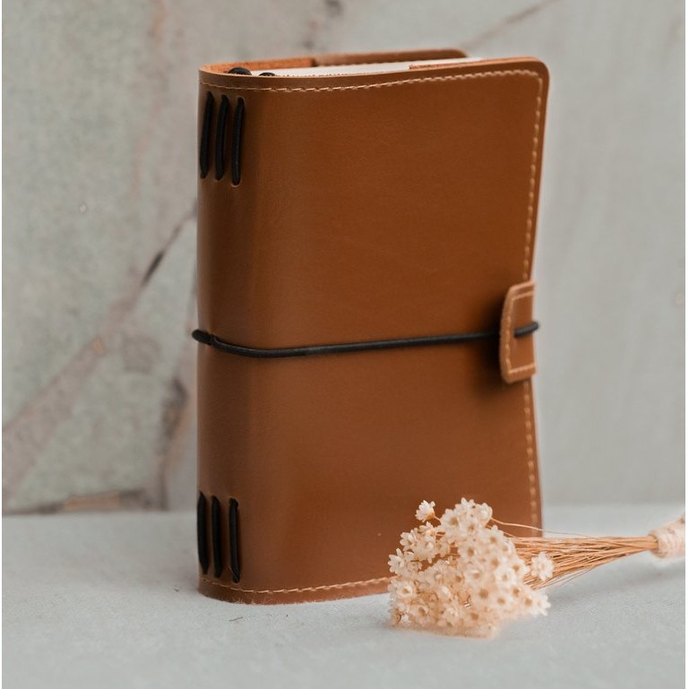 Kit 3 Cadernos Sem Pauta Journal De Bolso 60 Folhas + Capa