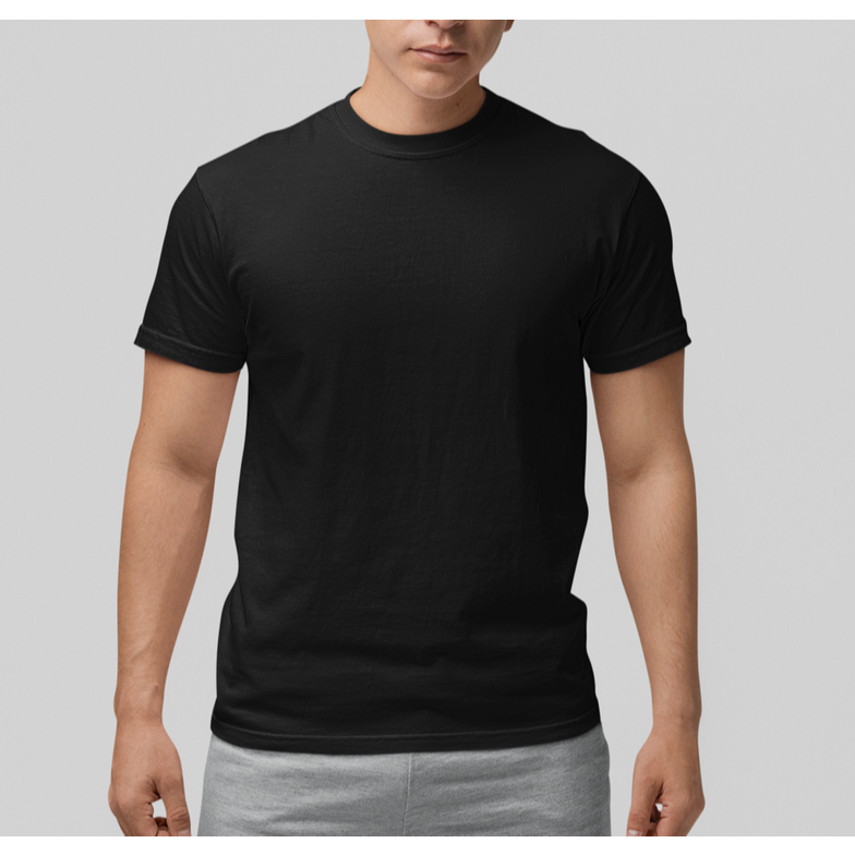 Camiseta Masculina Lisa Básica 100% Algodão Fio 30.1