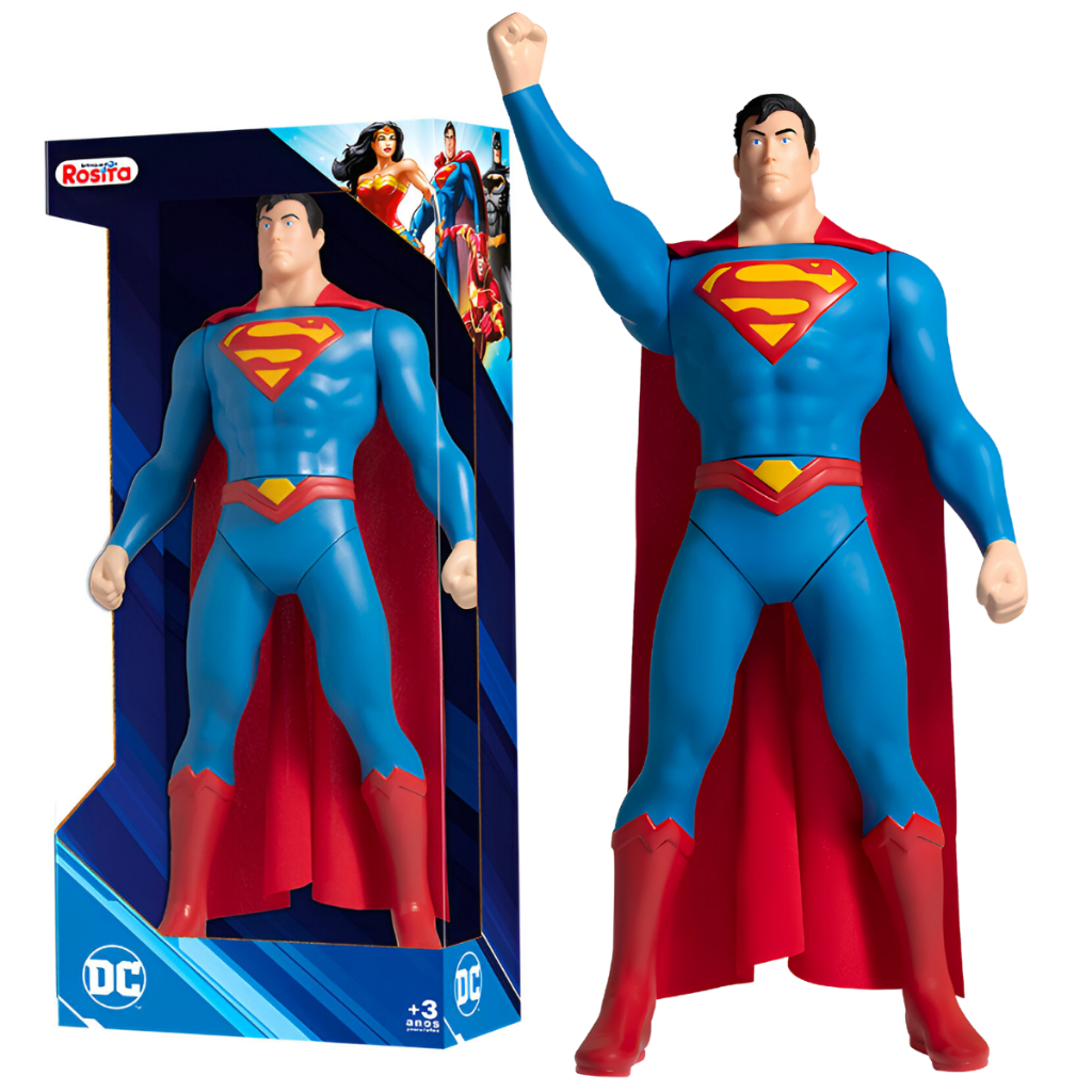 Brinquedo Boneco Superman Super Homem Herói Articulado Grande | Shopee ...