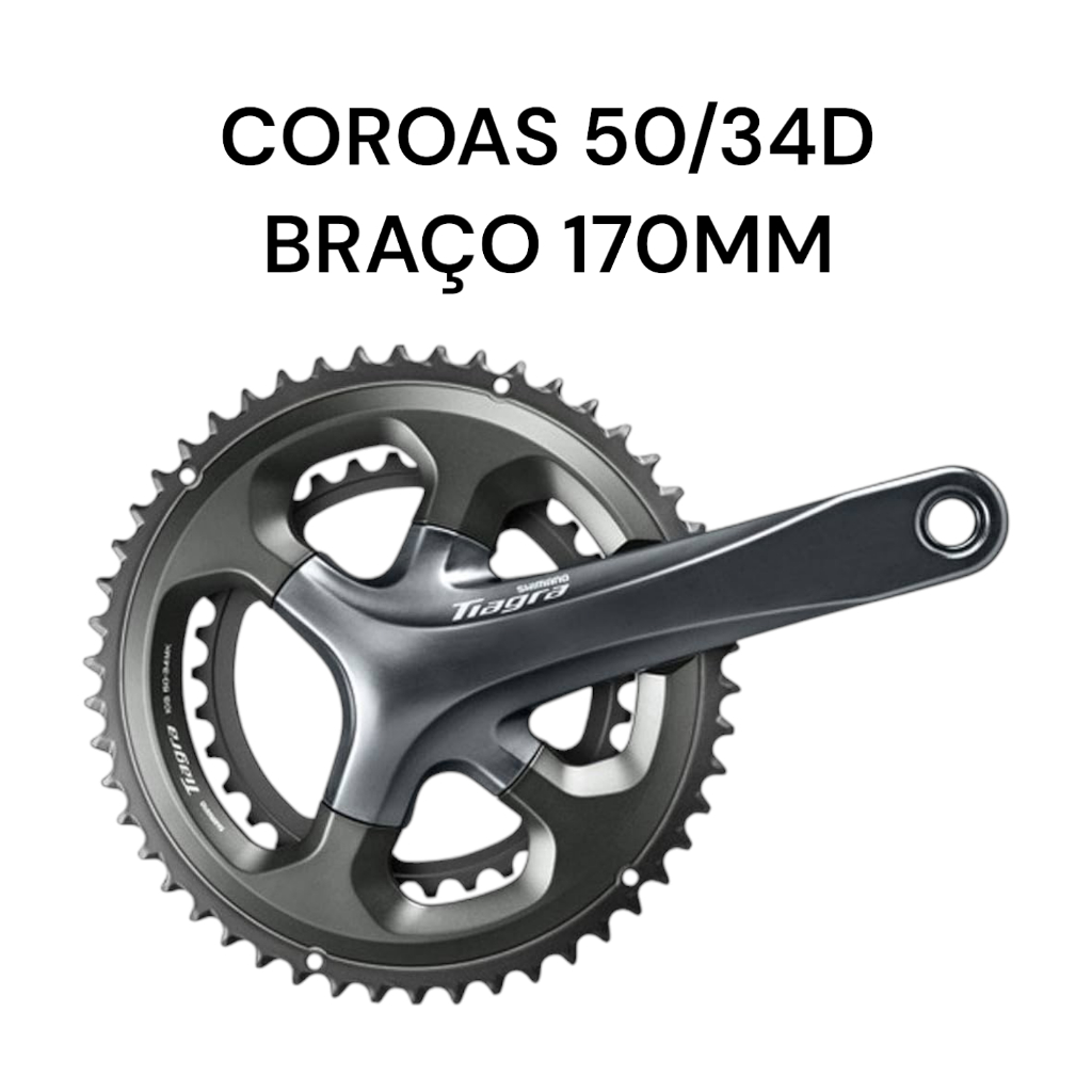 Kit Grupo Shimano Tiagra 4700 2x10v Completo Freio Hidráulico