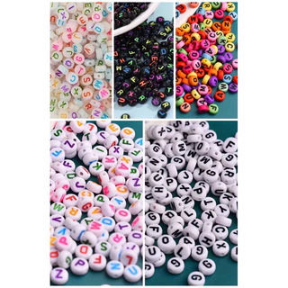 Kit Miçanga Letras Do Alfabeto 5 Pacotes Aprox. 1300 Peças em Oferta na Shopee